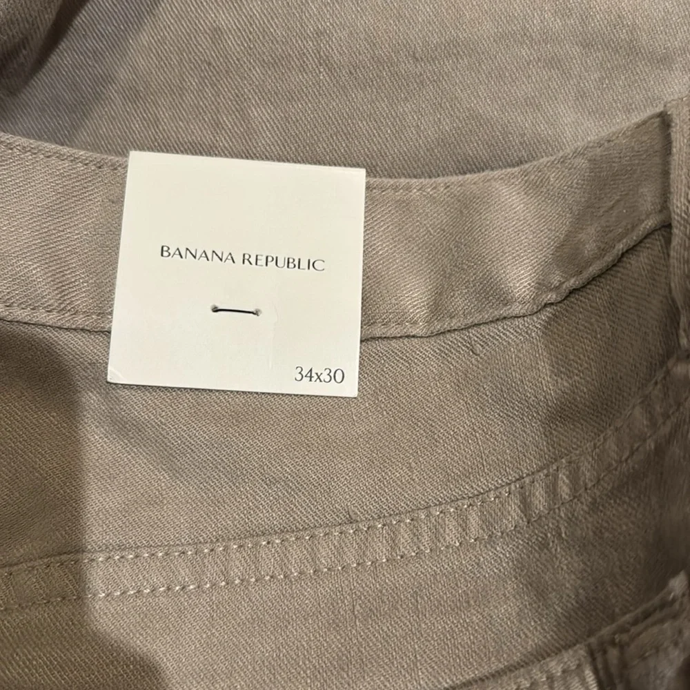 NWT! Banana Republic Slim Linen-Cotton Traveler Pant - Size 34 X 30 🩷